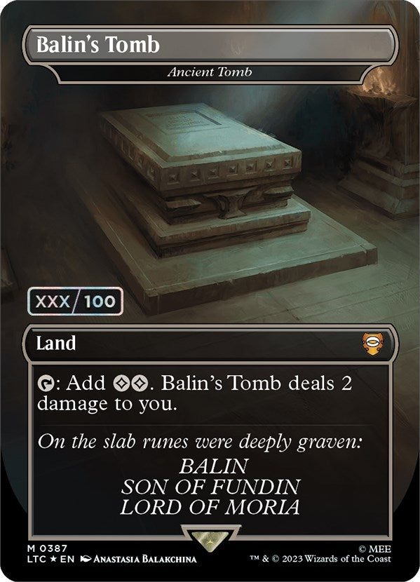 Balin's Tomb - Ancient Tomb (Serialized) [The Lord of the Rings: Tales of Middle-Earth Commander] | Rook's Games and More