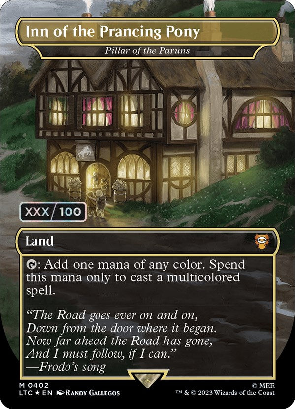 Inn of the Prancing Pony - Pillar of the Paruns (Serialized) [The Lord of the Rings: Tales of Middle-Earth Commander] | Rook's Games and More