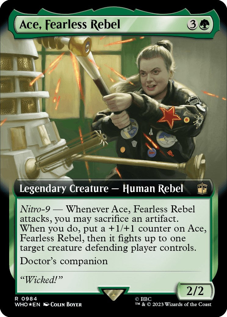 Ace, Fearless Rebel (Extended Art) (Surge Foil) [Doctor Who] | Rook's Games and More