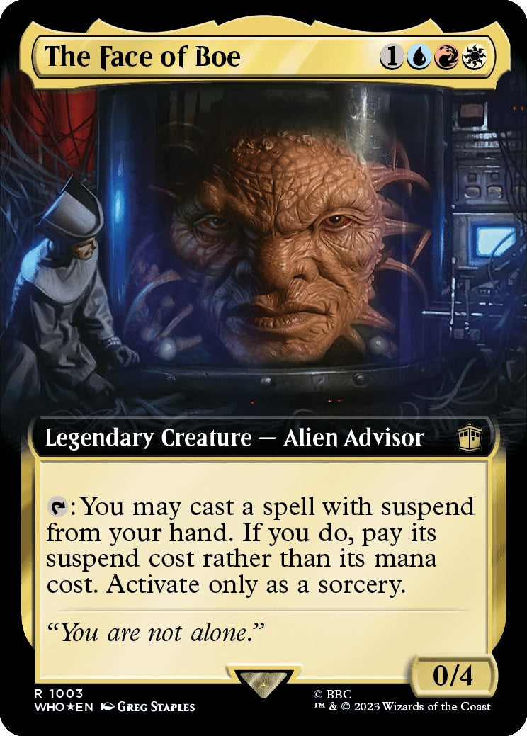 The Face of Boe (Extended Art) (Surge Foil) [Doctor Who] | Rook's Games and More