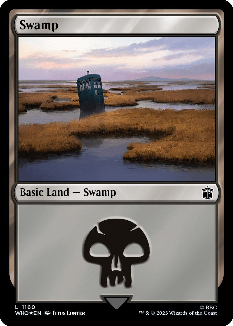 Swamp (1160) (Surge Foil) [Doctor Who] | Rook's Games and More