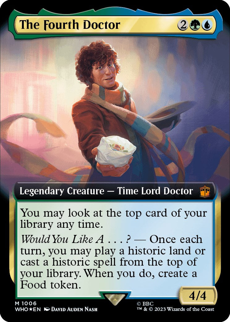 The Fourth Doctor (Extended Art) (Surge Foil) [Doctor Who] | Rook's Games and More