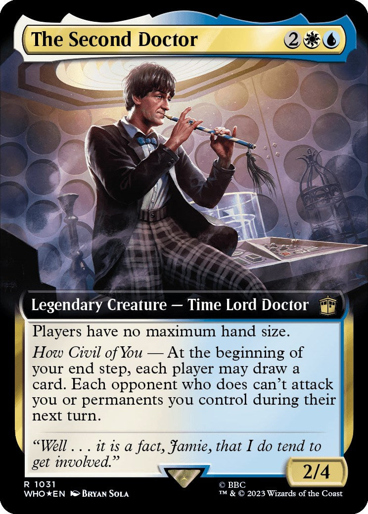 The Second Doctor (Extended Art) (Surge Foil) [Doctor Who] | Rook's Games and More