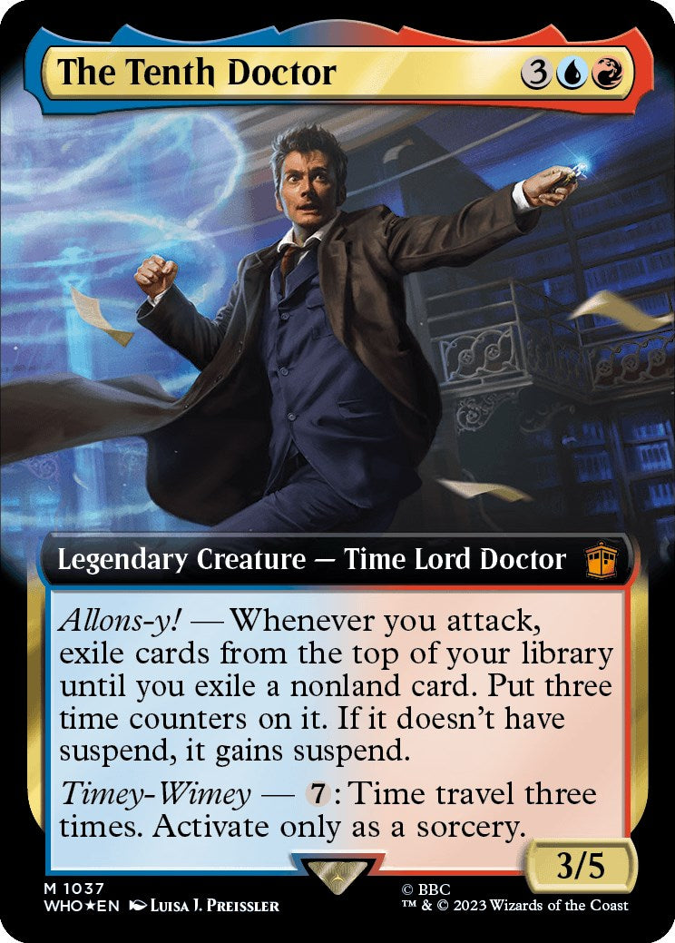 The Tenth Doctor (Extended Art) (Surge Foil) [Doctor Who] | Rook's Games and More