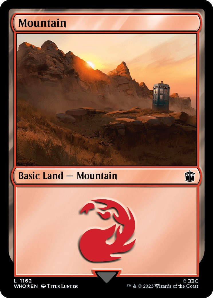 Mountain (1162) (Surge Foil) [Doctor Who] | Rook's Games and More