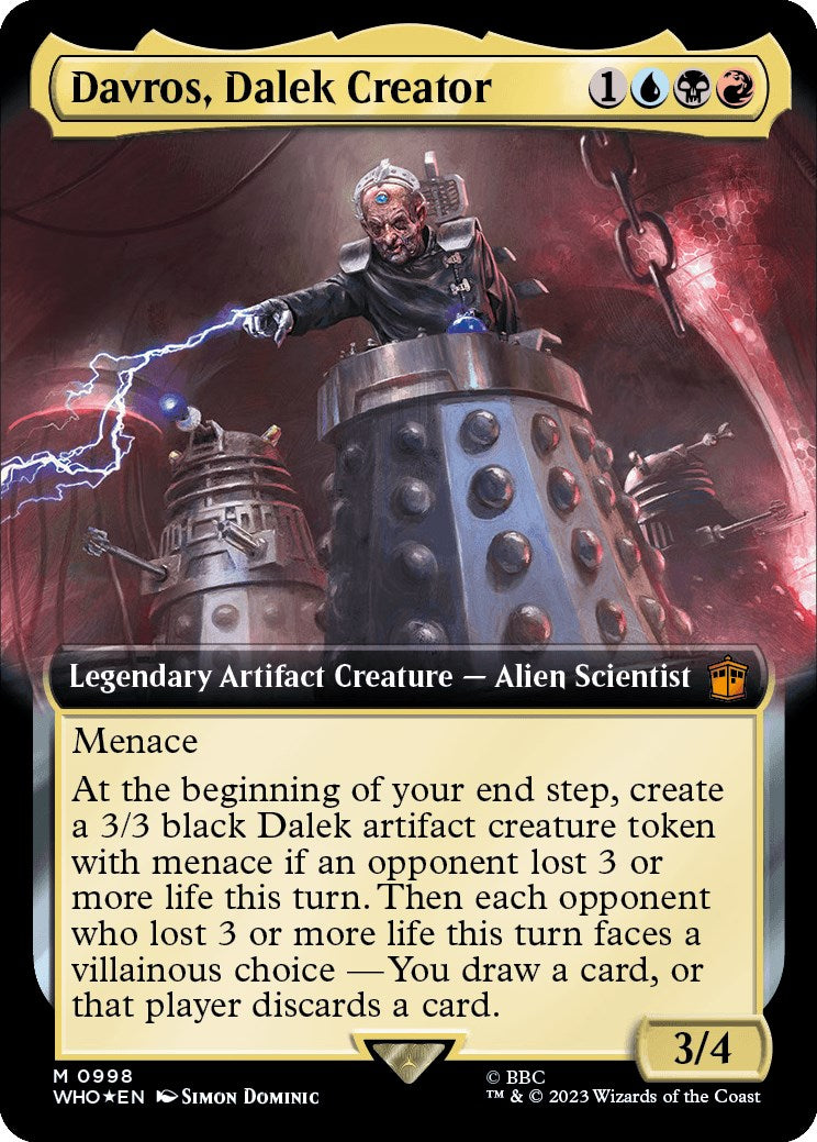 Davros, Dalek Creator (Extended Art) (Surge Foil) [Doctor Who] | Rook's Games and More