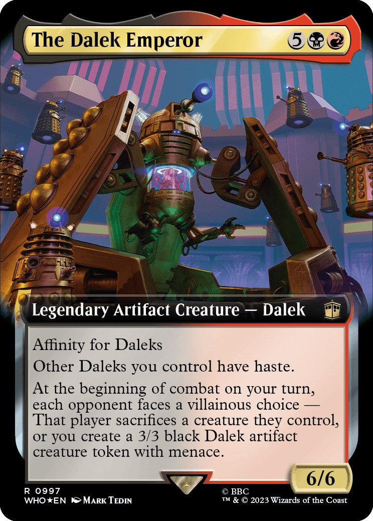 The Dalek Emperor (Extended Art) (Surge Foil) [Doctor Who] | Rook's Games and More