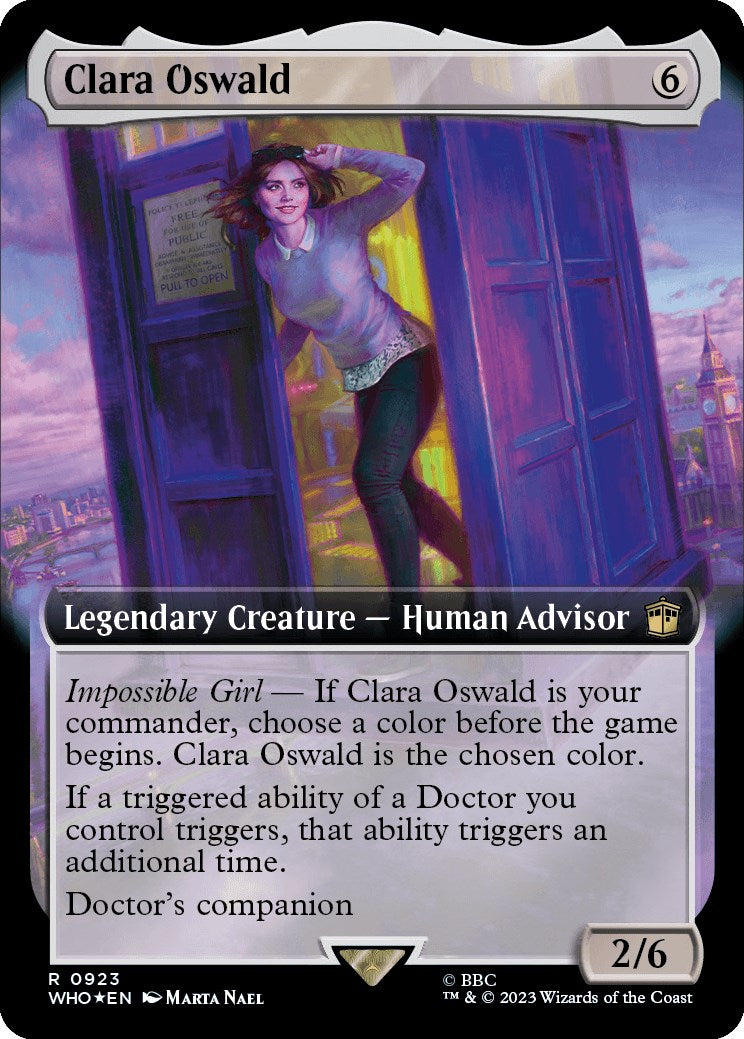 Clara Oswald (Extended Art) (Surge Foil) [Doctor Who] | Rook's Games and More