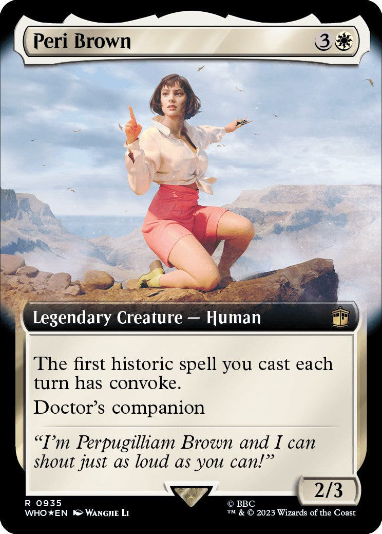 Peri Brown (Extended Art) (Surge Foil) [Doctor Who] | Rook's Games and More