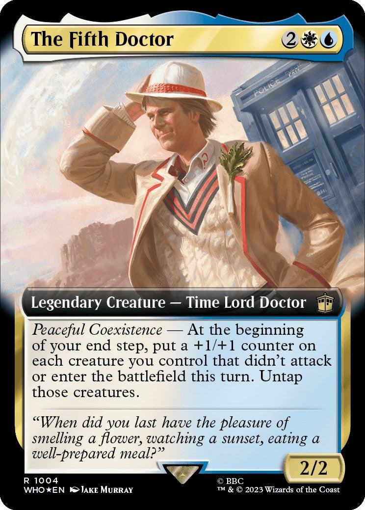 The Fifth Doctor (Extended Art) (Surge Foil) [Doctor Who] | Rook's Games and More