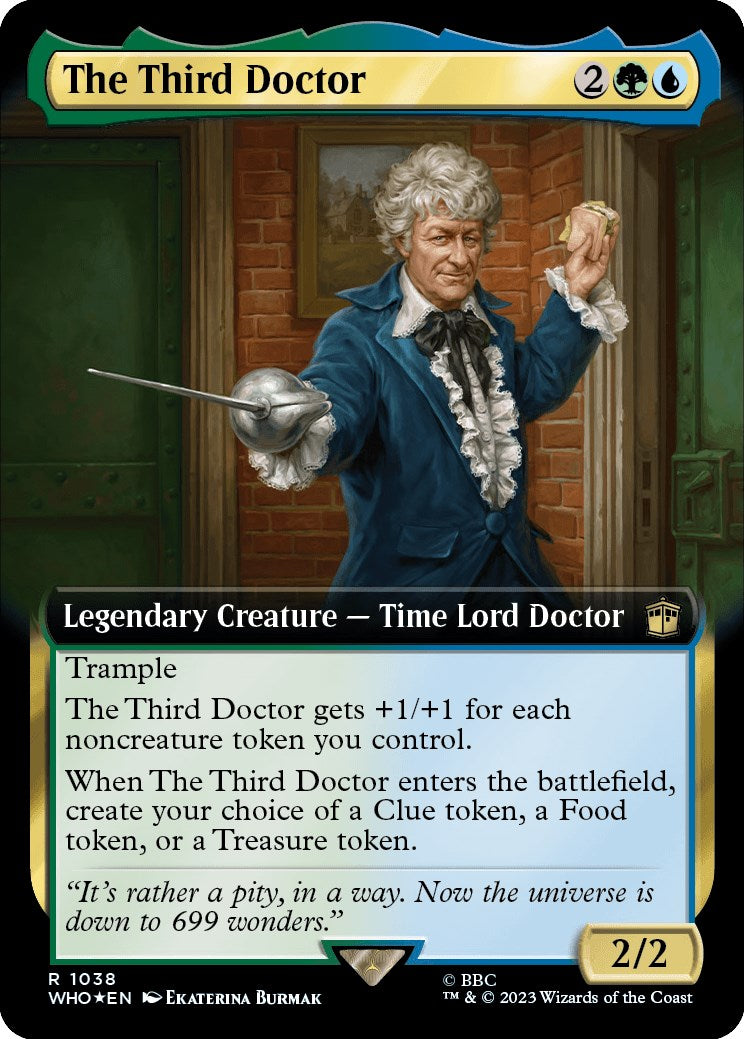 The Third Doctor (Extended Art) (Surge Foil) [Doctor Who] | Rook's Games and More