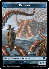 Octopus // Rabbit Double-Sided Token [Bloomburrow Commander Tokens] | Rook's Games and More