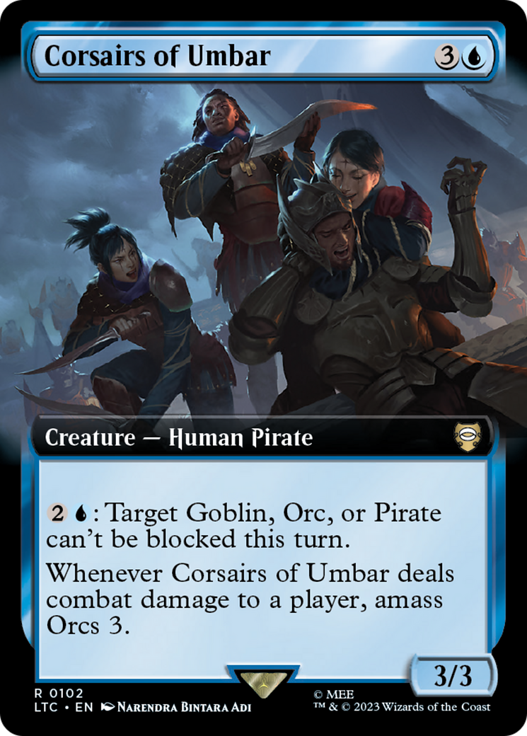 Corsairs of Umbar (Extended Art) [The Lord of the Rings: Tales of Middle-Earth Commander] | Rook's Games and More