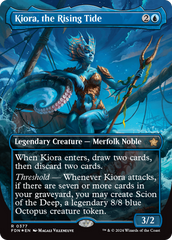 Kiora, the Rising Tide (Borderless) (Mana Foil) [Foundations]