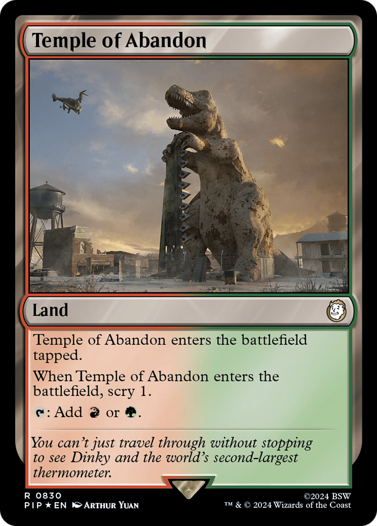 Temple of Abandon (Surge Foil) [Fallout] | Rook's Games and More