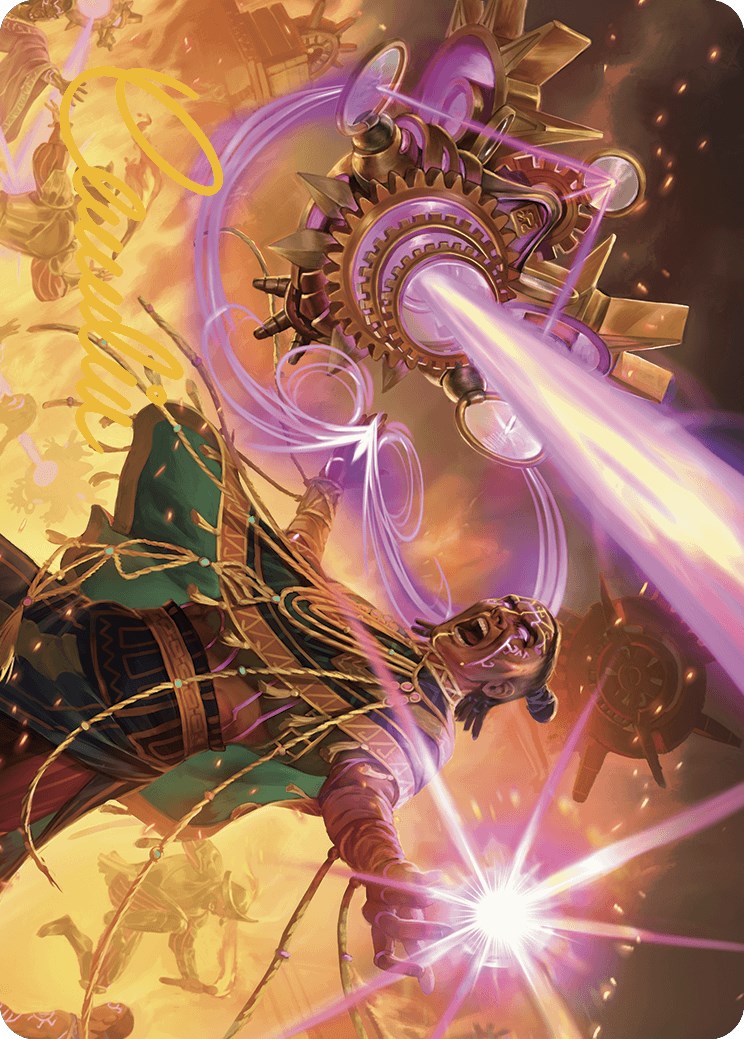 Cosmium Blast Art Card (Gold-Stamped Signature) [The Lost Caverns of Ixalan Art Series] | Rook's Games and More