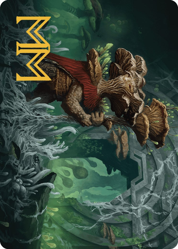 Tendril of the Mycotyrant Art Card (Gold-Stamped Signature) [The Lost Caverns of Ixalan Art Series] | Rook's Games and More