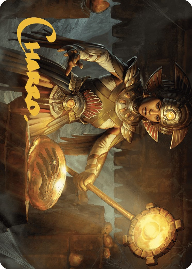 Curator of Sun's Creation Art Card (Gold-Stamped Signature) [The Lost Caverns of Ixalan Art Series] | Rook's Games and More