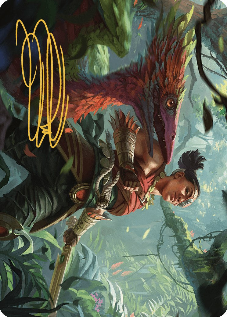 Wayta, Trainer Prodigy Art Card (Gold-Stamped Signature) [The Lost Caverns of Ixalan Art Series] | Rook's Games and More