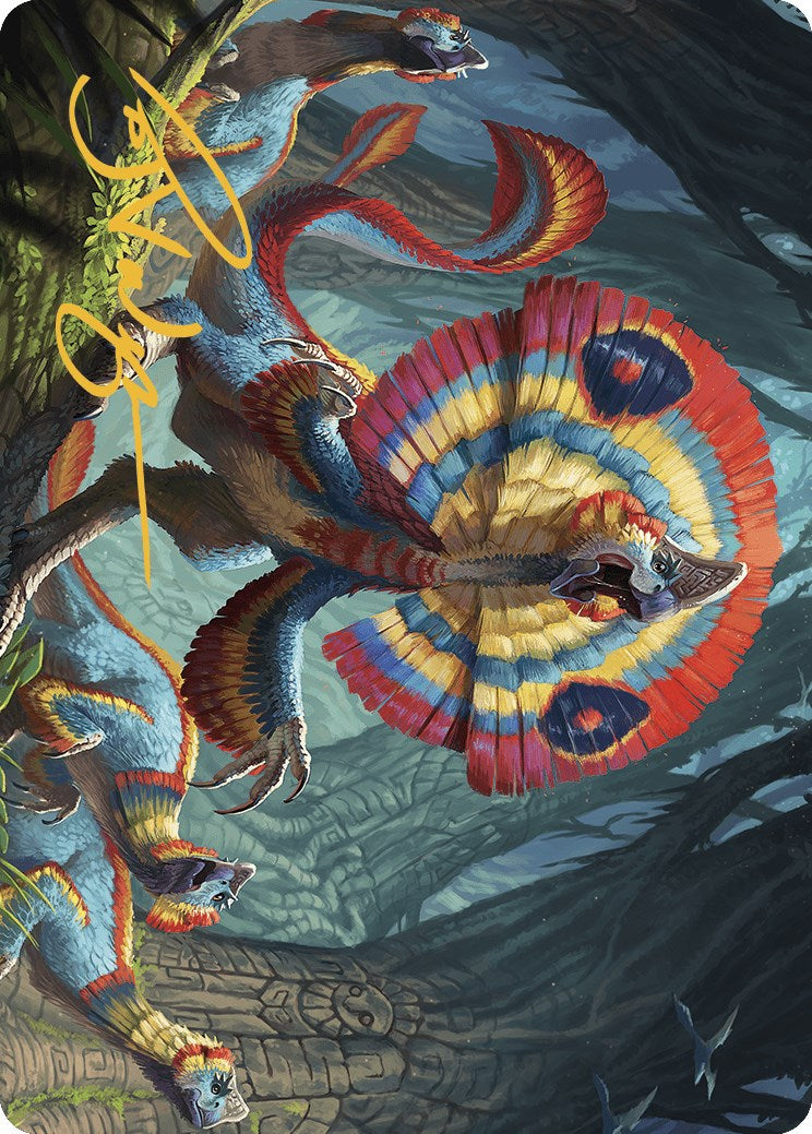 Sunfrill Imitator Art Card (Gold-Stamped Signature) [The Lost Caverns of Ixalan Art Series] | Rook's Games and More