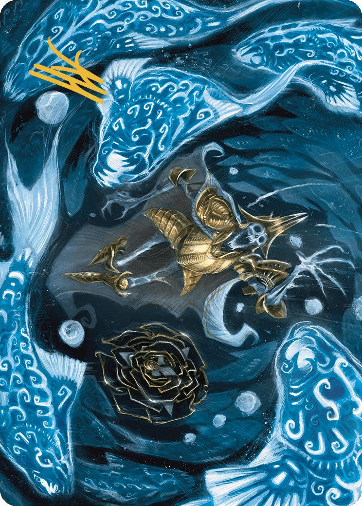 Eaten by Piranhas Art Card (Gold-Stamped Signature) [The Lost Caverns of Ixalan Art Series] | Rook's Games and More
