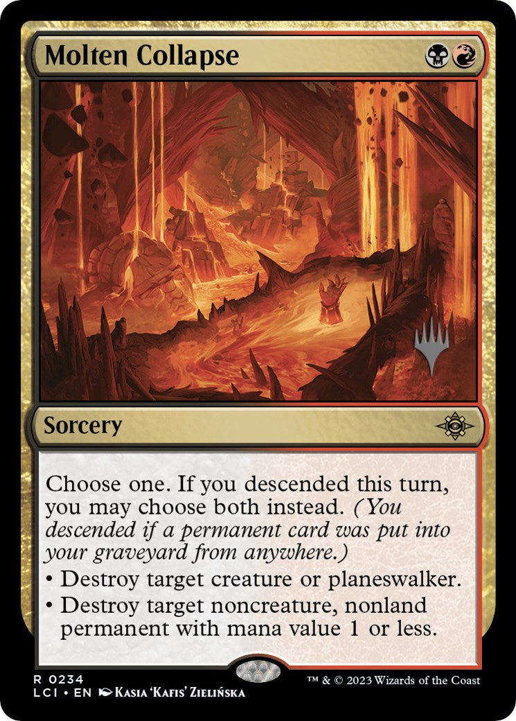 Molten Collapse (Promo Pack) [The Lost Caverns of Ixalan Promos] | Rook's Games and More