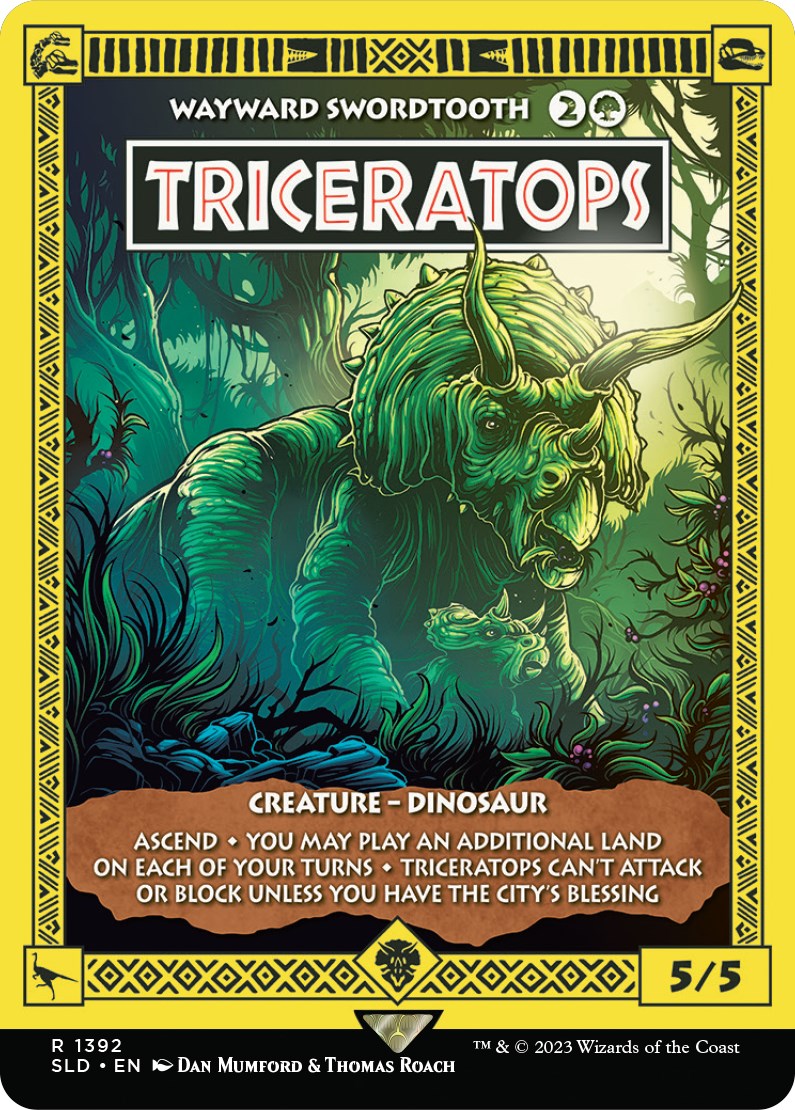 Triceratops - Wayward Swordtooth [Secret Lair Drop Series] | Rook's Games and More