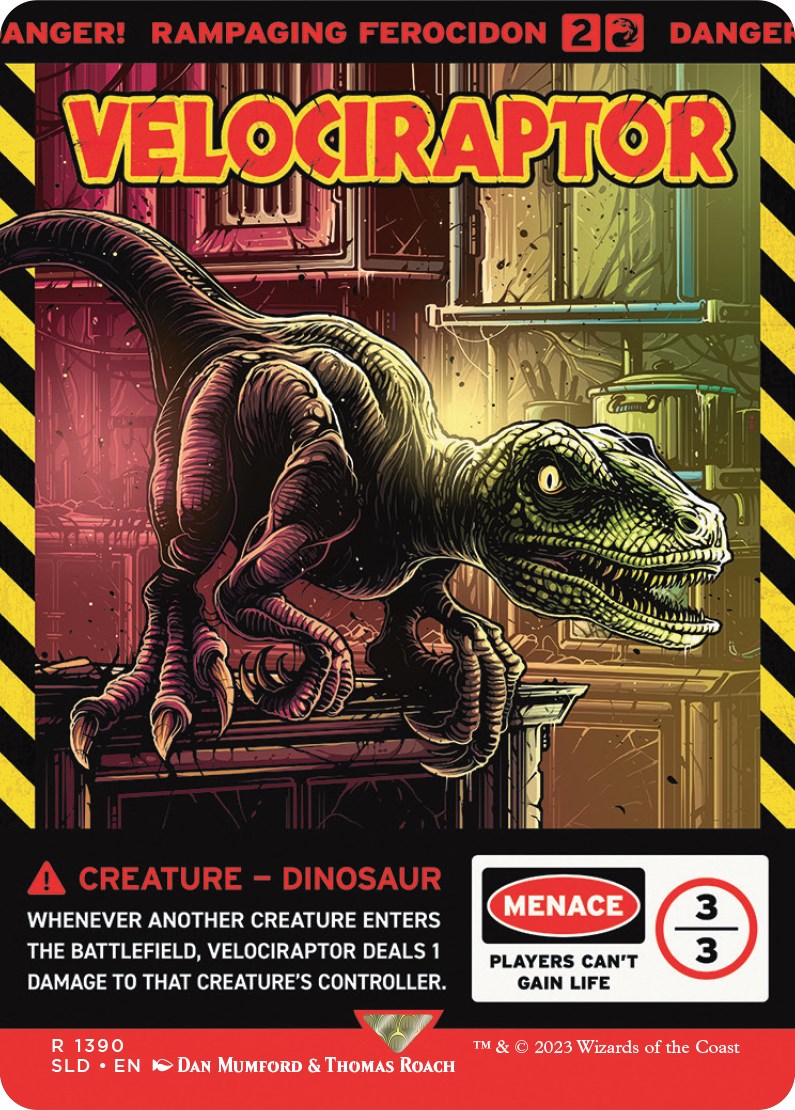 Velociraptor - Rampaging Ferocidon [Secret Lair Drop Series] | Rook's Games and More