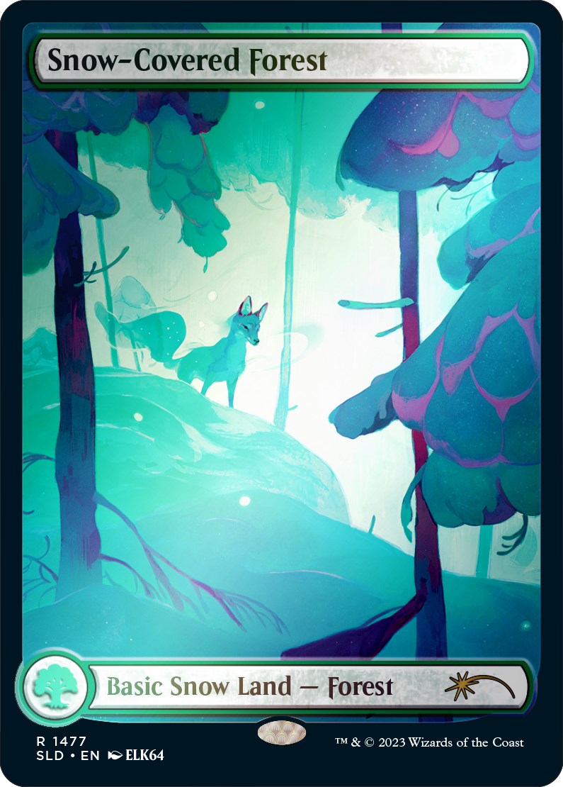 Snow-Covered Forest (1477) (Rainbow Foil) [Secret Lair Drop Series] | Rook's Games and More