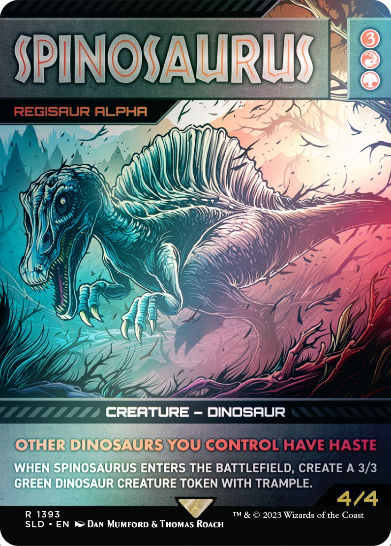 Spinosaurus - Regisaur Alpha (Rainbow Foil) [Secret Lair Drop Series] | Rook's Games and More