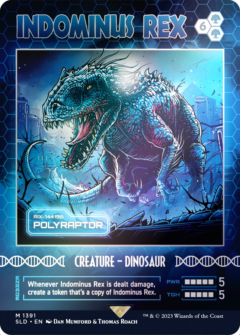 Indominus Rex - Polyraptor (Rainbow Foil) [Secret Lair Drop Series] | Rook's Games and More