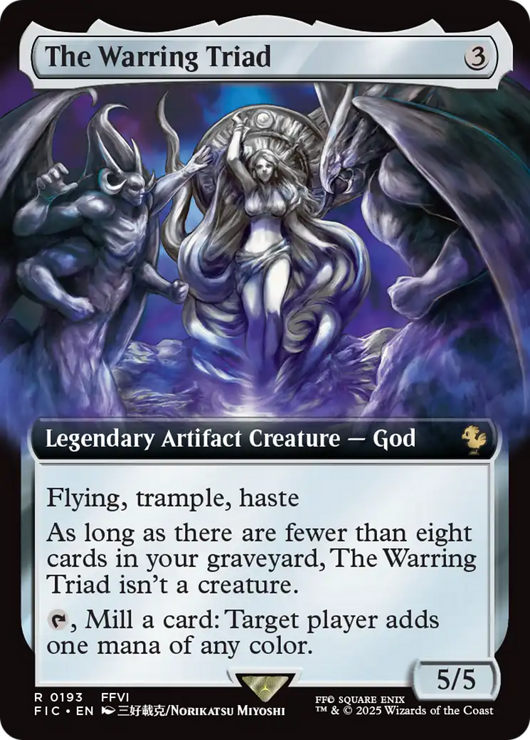 The Warring Triad (Extended Art) [FINAL FANTASY Commander] | Rook's Games and More