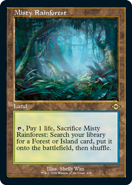 Misty Rainforest (Retro Foil Etched) [Modern Horizons 2] | Rook's Games and More