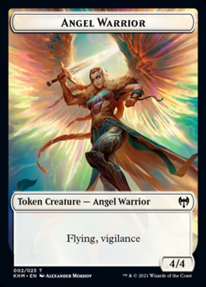 Angel Warrior Token [Kaldheim Tokens] | Rook's Games and More