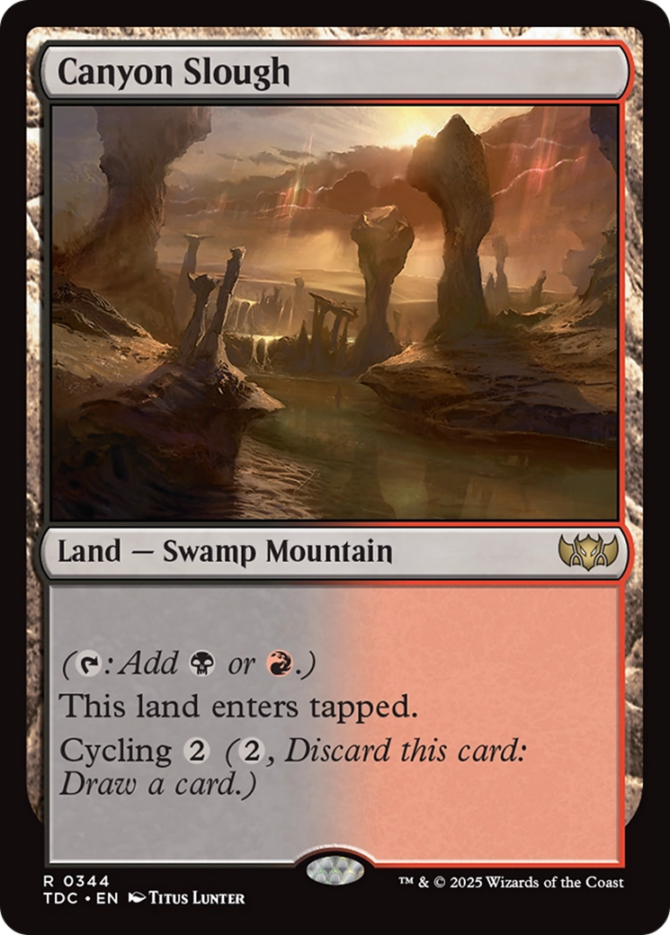 Canyon Slough [Tarkir: Dragonstorm Commander] | Rook's Games and More
