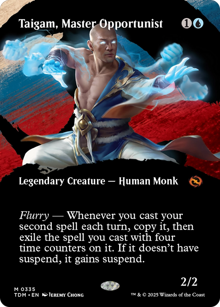 Taigam, Master Opportunist (Borderless) [Tarkir: Dragonstorm] | Rook's Games and More