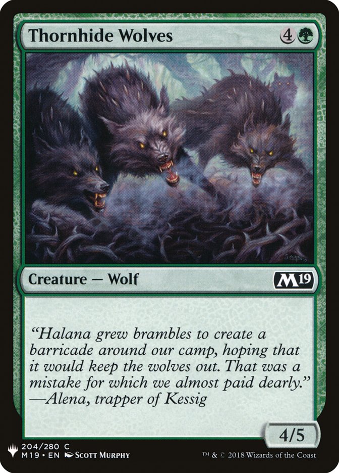 Thornhide Wolves [Mystery Booster] | Rook's Games and More