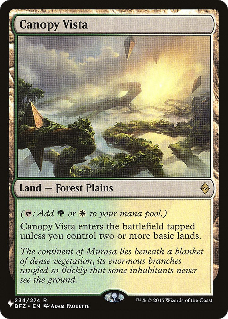 Canopy Vista [The List] | Rook's Games and More