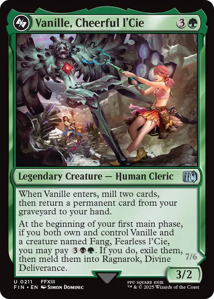 Vanille, Cheerful l'Cie // Ragnarok, Divine Deliverance [FINAL FANTASY] | Rook's Games and More