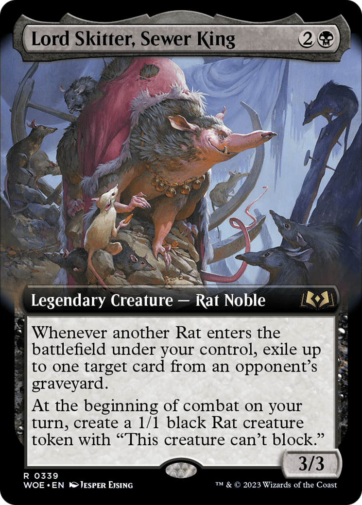 Lord Skitter, Sewer King (Extended Art) [Wilds of Eldraine] | Rook's Games and More