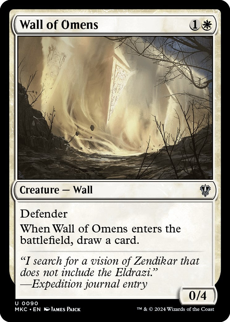 Wall of Omens [Murders at Karlov Manor Commander] | Rook's Games and More