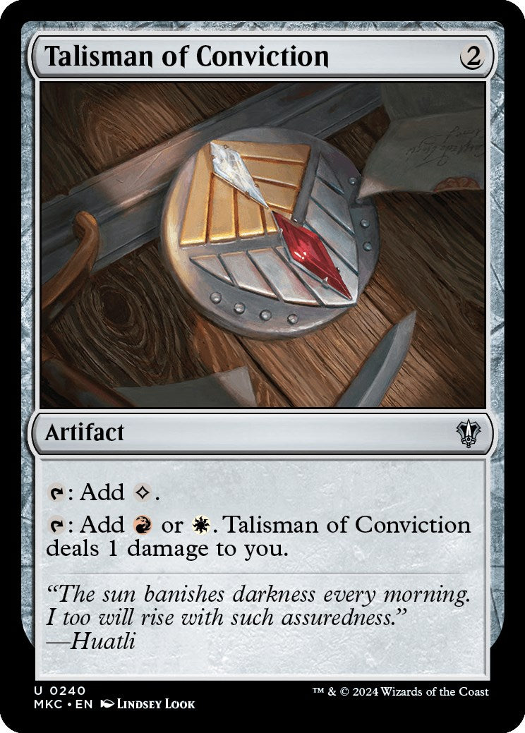 Talisman of Conviction [Murders at Karlov Manor Commander] | Rook's Games and More