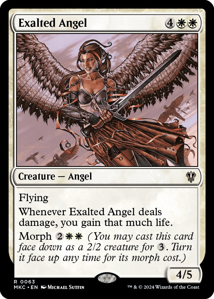 Exalted Angel [Murders at Karlov Manor Commander] | Rook's Games and More
