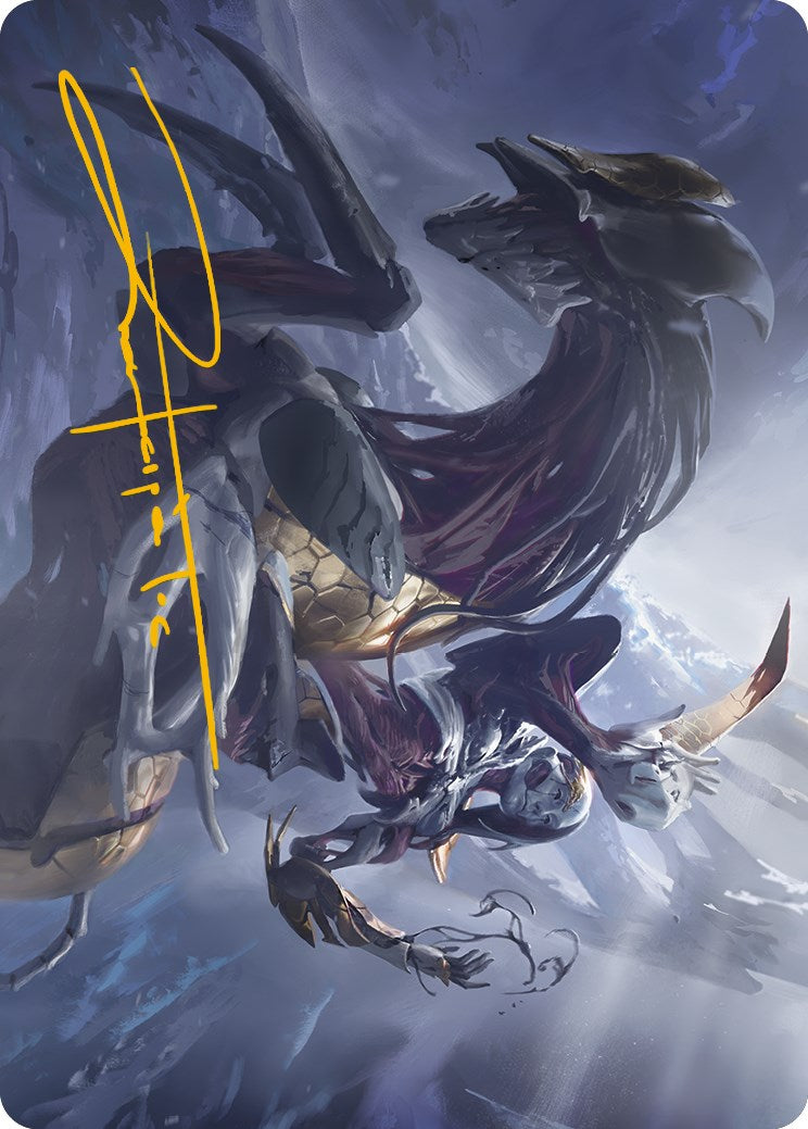 Ria Ivor, Bane of Bladehold Art Card (Gold-Stamped Signature) [Phyrexia: All Will Be One Art Series] | Rook's Games and More