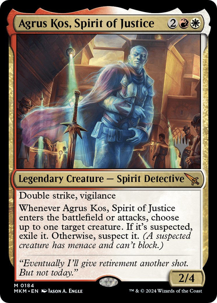 Agrus Kos, Spirit of Justice (Promo Pack) [Murders at Karlov Manor Promos] | Rook's Games and More