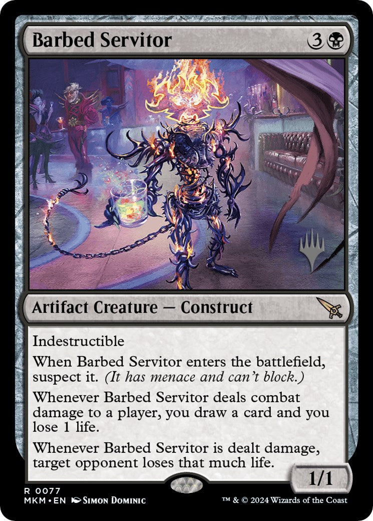 Barbed Servitor (Promo Pack) [Murders at Karlov Manor Promos] | Rook's Games and More