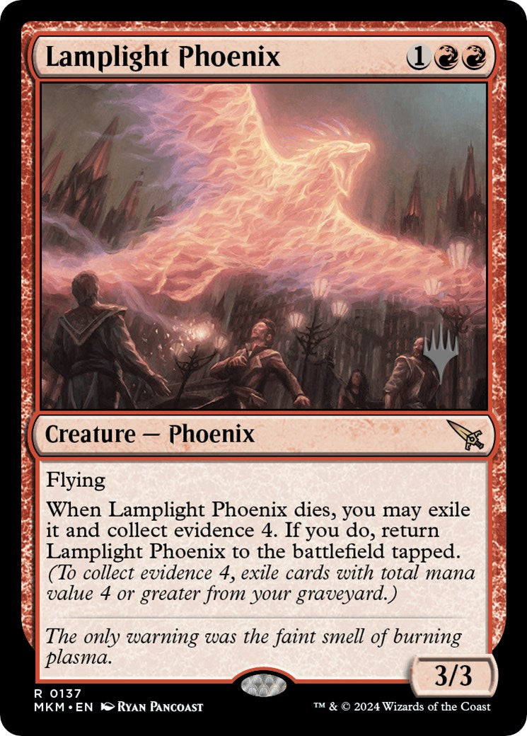 Lamplight Phoenix (Promo Pack) [Murders at Karlov Manor Promos] | Rook's Games and More