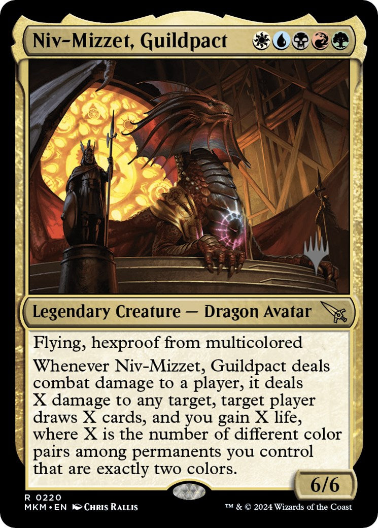 Niv-Mizzet, Guildpact (Promo Pack) [Murders at Karlov Manor Promos] | Rook's Games and More