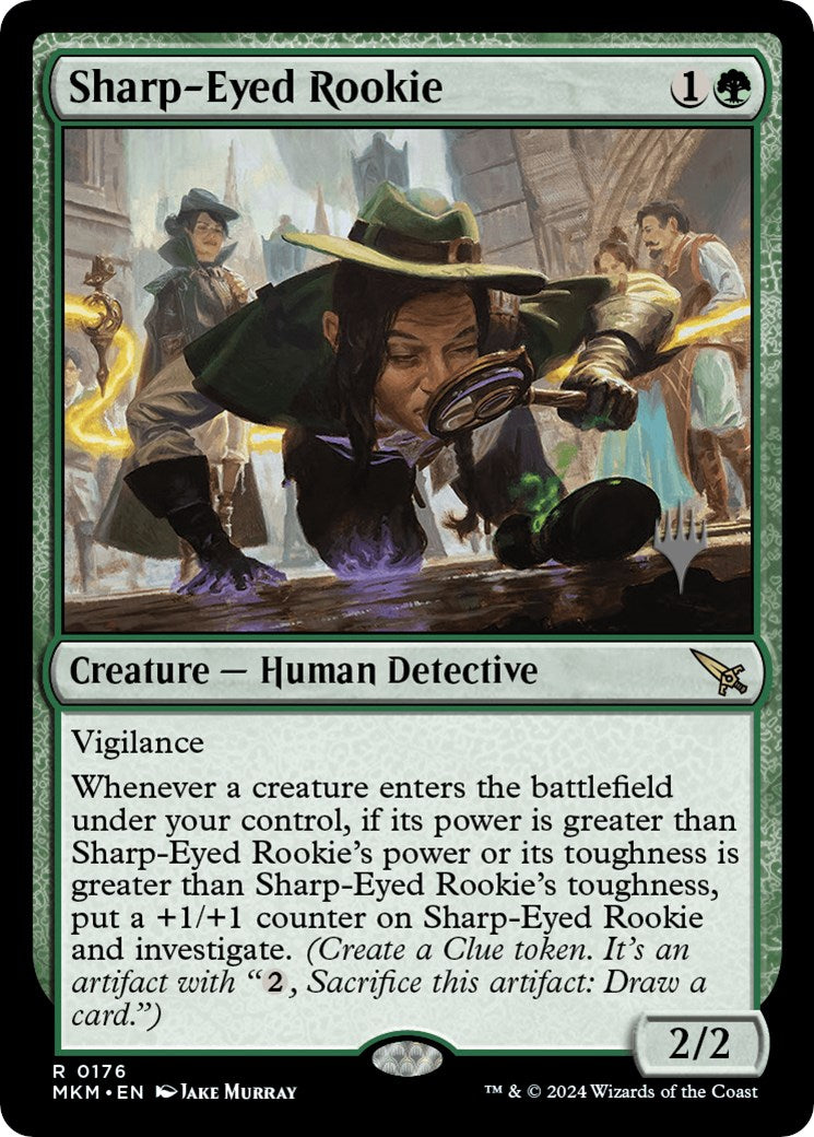 Sharp-Eyed Rookie (Promo Pack) [Murders at Karlov Manor Promos] | Rook's Games and More