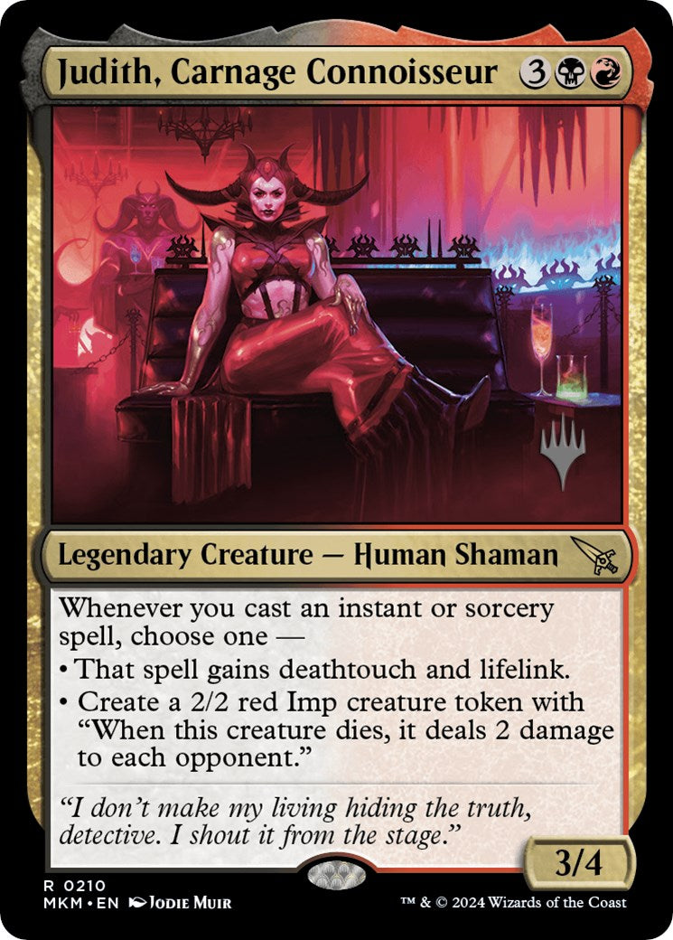 Judith, Carnage Connoisseur (Promo Pack) [Murders at Karlov Manor Promos] | Rook's Games and More